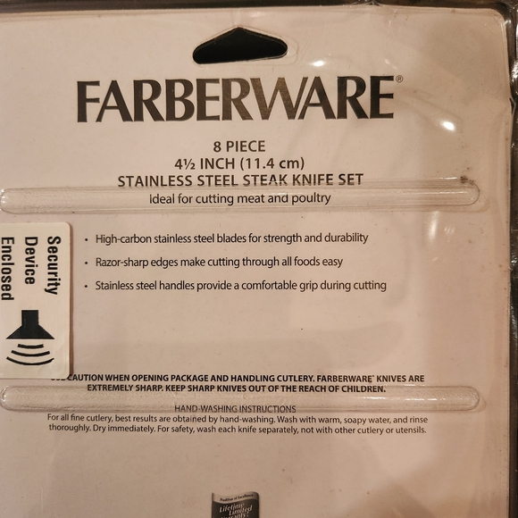 Farberware Stainless Steel Steak Knife Set - Picture 2 of 3